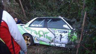 Rally Euskadi hondarribi 2013 Inaki alberdi piño con txus jaio sacando el coche [upl. by Aikenahs]