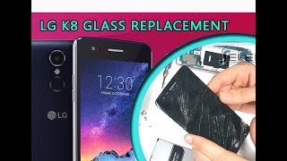 LG K8 2017 M200n Glass Touch Only Replacement Tutorial  Ersatz von Glasscheibe [upl. by Bueschel]