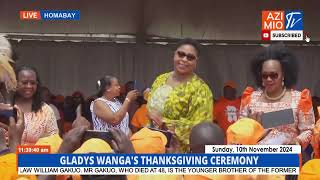 See how Aisha Jumwa was received by ODM members at Gladys Wanga Thanksgiving ceremony [upl. by Nitsirk]