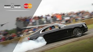 RollsRoyce Wraiths Incredible FOS Burnout [upl. by Mintun]