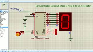 Working of CD4026 7Segment Counter IC [upl. by Graner]