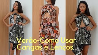 Como TRANSFORMAR CANGAS EM VESTIDOS SAIAS E BLUSAS [upl. by Teplica]