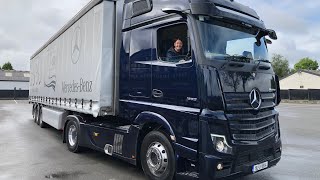 Driving a MercedesBenz Actros Truck [upl. by Riay]