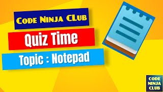 Computer Notepad Quiz  MCQ Questions amp Answers [upl. by Granniah288]