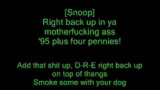 Dr Dre feat Snoop Dogg  Still Dre Lyrics [upl. by Filberte]