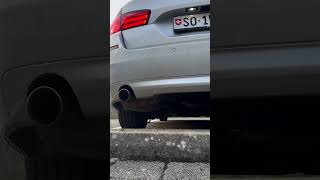 F11 BMW 535i stock exhaust cold start n55 bmw coldstart [upl. by Cavallaro]