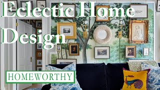 ECLECTIC INTERIOR DESIGN  Vintage Finds Unique Art and More [upl. by Acnalb436]