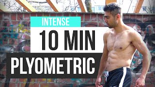 10 MIN PLYOMETRIC HIIT WORKOUT  Speed  Vertical Jump Workout [upl. by Ettenrahc]