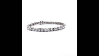 Classic 1176 Carat Diamond Tennis Bracelet in 14k White Gold [upl. by Afaw]