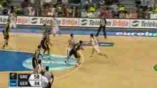 Greece Vs Germany 2005 Eurobasket Final Highlights [upl. by Nollad]