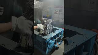 Steel Scrap Recycling Hydraulic Press Metal Block Making Machine machine [upl. by Glenn672]