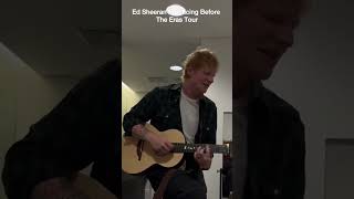 ed sheeran practicing before eras tour erastour edsheeran taylorswift trending shorts [upl. by Shaia]