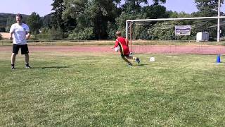 Torschuss Training Volley Teil 2 INTERSPORT kicker Fußballcamp Heideck [upl. by Tacklind]