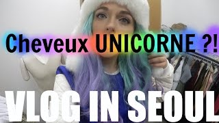 VLOG IN SEOUL  PHOTOSHOOT ET CHEVEUX UNICORNE [upl. by Anirad587]