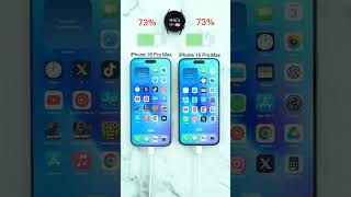 iPhone 15 pro max vs iPhone 16 pro max Charging test iphone16pro [upl. by Crain]