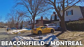 Montreal Suburb Walk in Beaconsfield after an Ice Storm in April 2023 [upl. by Ehlke]