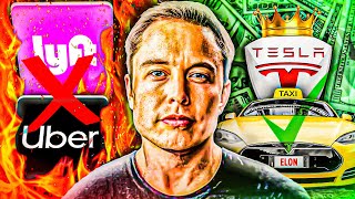 Elon Musks Plan to Destroy Uber and Lyft  TESLA ROBOTAXIS ARE COMING [upl. by Assirehc]