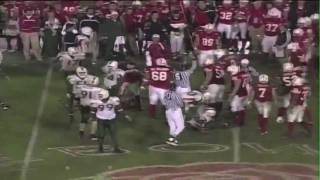 Jonathan Vilma CRUSHES Ben Zajicek on a Reverse in the 01 Rose Bowl [upl. by Akinaj]