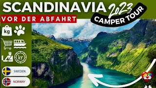 Schweden 🇸🇪 Norwegen 🇧🇻 Scandinavia Camper Tour 👉Vor der Abfahrt 👉 Maut Zoll und Preise usw VLOG [upl. by Adnirak12]