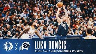 Luka Dončić 30 Points Highlights vs Suns  November 8 2024 [upl. by Alfonse676]