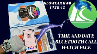 Ferefit application settings keqwear kw8 ultra 2 time and date setting smartwatch time and date [upl. by Helsa]