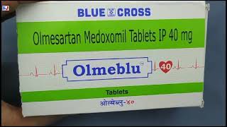 Olmeblu 40 Tablet  Olmesartan Medoxomil Tablets IP 40 mg  Olmeblu 40mg Tablet Uses Side effects [upl. by Trotter971]