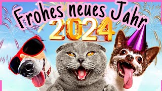 LUSTIGE Neujahrsgrüße 2024 🥳 Hab ein frohes neues Jahr 🎉 [upl. by Rugg]