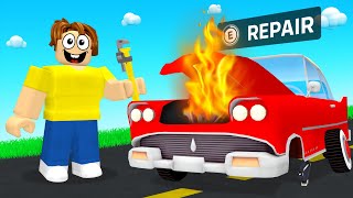 Car REPAIR Tycoon Roblox [upl. by Adidnere]