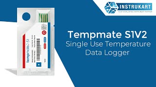 Tempmate S1V2 Single Use Temperature Data Logger  Instrukart [upl. by Gerhardine2]