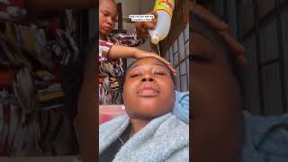 Relax my hair with me using Beva crème relaxer youtubecreatorcommunity shortsafrica hair beva [upl. by Portuna]