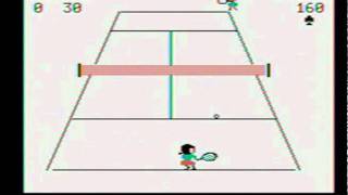 Love Match Tennis for PC6001ENIX retro pc game 1983 ラブマッチテニス [upl. by Darwin]