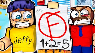 Jeffy FAILS His MATH TEST in Roblox [upl. by Duvall]