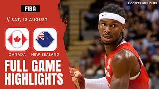 Canada vs New Zealand Full Game Highlights  Aug 12  2023 FIBA World Cup [upl. by Terri]