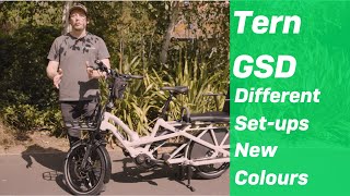 Tern GSD S10 Electric Cargo Bike Review  Popular set ups for your family and new colours [upl. by Celtic]