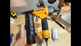 Bostitch 18 Gauge Nail Gun Tool Basics SB1850BN Tool Basics [upl. by Rehpotsirh]