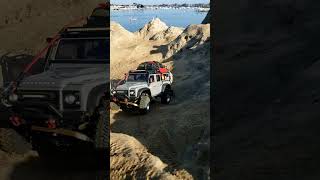 TRAXXAS TRX4M LAND ROVER DEFENDER music rccar california beach traxxas offroad chill summer [upl. by Posehn]