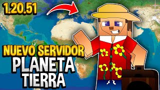 ✨ NUEVO SERVIDOR SURVIVAL de Minecraft del PLANETA TIERRA a ESCALA REAL 12051 [upl. by Ingunna668]