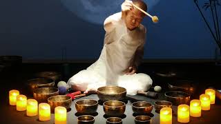 Chakra Alignment Symphony Tibetan Singing Bowlssingingbowlmeditationmusicsoundbathssleep [upl. by Gredel]