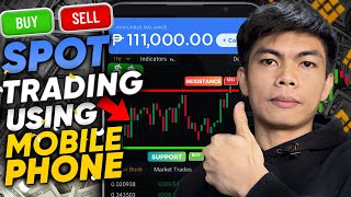 ULTIMATE SPOT TRADING GUIDE 2023 CRYPTO FOR BEGINNERS ON BINANCE USING MOBILE PHONE [upl. by Gide]