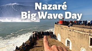 What is a Big Wave Day like at NAZARÉ [upl. by Cupo]