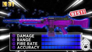 the NEW M91 in WARZONEMAX DAMAGE BEST M91 CLASS SETUP in WARZONE [upl. by Neleag]