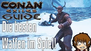 CONAN EXILES GUIDE SchwarzeisWaffen farmen Conan Exiles Deutsch 2018 [upl. by Trutko]