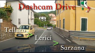 Scenic Drive Liguria Italy Tellaro⩾Lerici⩾Sarzana August 2021  1400  ☁️ [upl. by Evangelist]