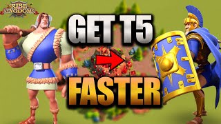 How To Unlock Your FIRST Tier 5 TROOP QUICKLY Rise of Kingdoms Everything you need to know [upl. by Blumenthal]