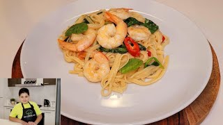 How to make Chilli Prawn Linguine [upl. by Dev335]