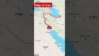 Map of Iran iran map politics shorts viralshorts shortsfeed youtubeshorts reels facts [upl. by Ronym]