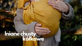 KENHURU LON  lniane chusty kółkowe  linen ring sling [upl. by Philana]