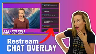 NEW Restream Chat Overlay feature  Show your live chat onscreen Restream Tutorial 2021 [upl. by Nannoc222]