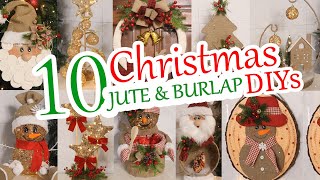 10 Cheap DIY Jute Christmas Decorations Ideas  Christmas Crafts 2024 [upl. by Nalad]