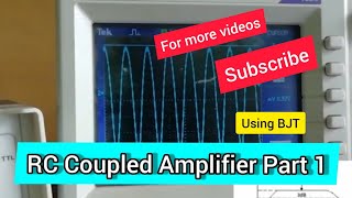 Single Stage RC Coupled Amplifier Circuit  BreadboardExperiment CE Common Emitter Amplifier [upl. by Bloomer]